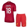 Officiële Voetbalshirt + Korte Broek Liverpool Gakpo 18 Thuis 2024-25 - Kids